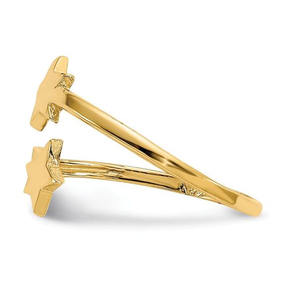 Star Toe Ring in 14 Karat Yellow Gold - Picture 3 of 6
